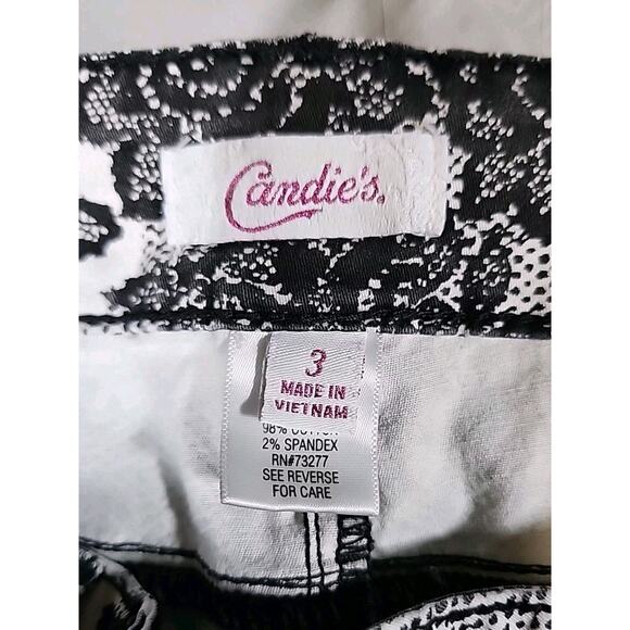 Candies Women's 3 Floral Pants Straight Cottage Core Low-Rise Country Coquette - Picture 7 of 8